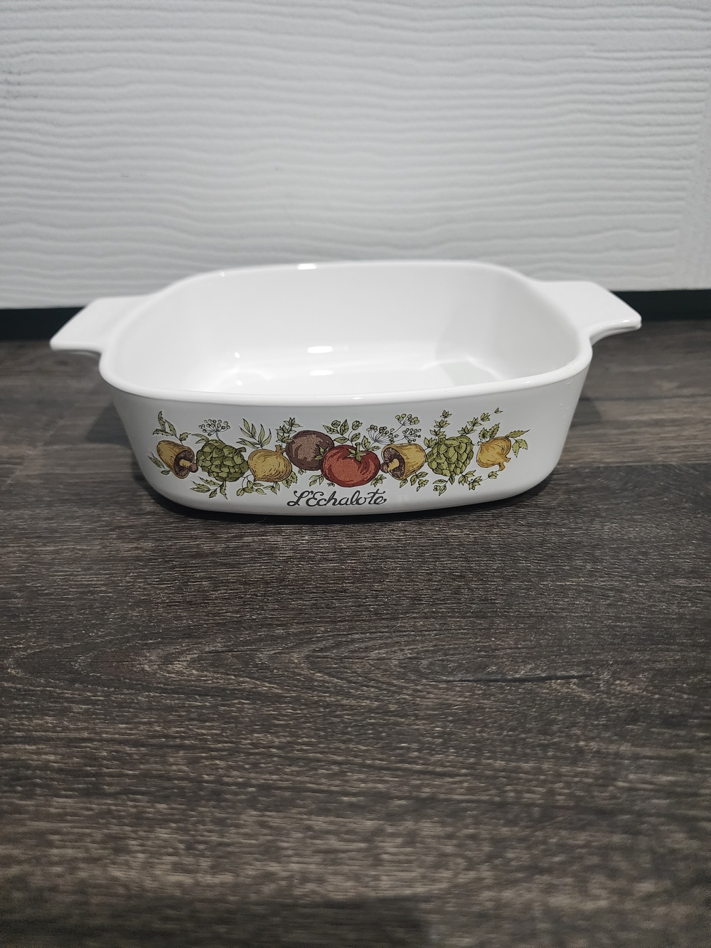 Vintage Corning Ware L'Echalote A-1-B Casserole Dish 1 Quart/Litre Spice of Life